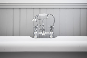 old styled shower bath