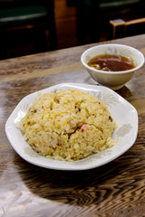チャーハンとスープ