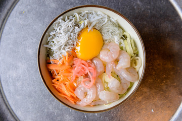 お好み焼き　海鮮　海老　シラス（未調理）