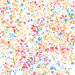 Colorful paint spatters texture seamless pattern