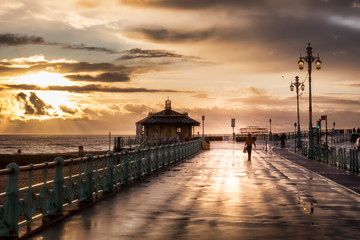 going home along the seafront
