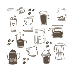 Coffee hand drawn