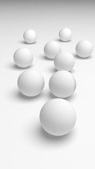 White abstract background. Lowpoly backdrop. Crumpled paper. 3D illustration