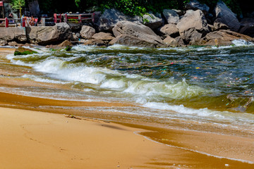 Strand Praia Vermelha im Sommer, Rio de Janeiro, Brasilien