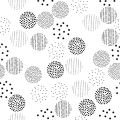 Cercles muraux Polka dot Modèle sans couture de points et de cercles. Parfait pour le tissu, le textile, le papier peint. Illustration vectorielle.
