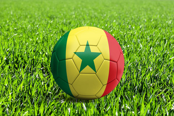 Senegal Flag on Soccer Ball