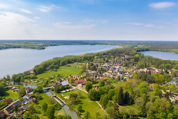 Fototapeta na wymiar Aussicht auf das Dorf Himmelpfort in Brandenburg
