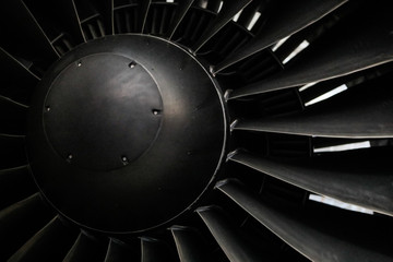 Jet Turbine on an airliner