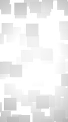 White abstract background. Misty backdrop with grey squares. 3D illustration