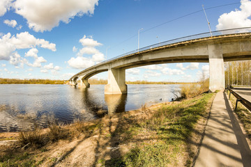 Road bridge over the river.
