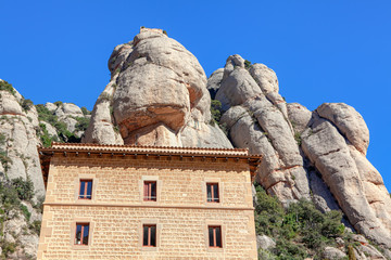 Abbey of Montserrat in Catalonia from Spain 