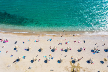 The new beach of Glyfada, Athens Greece