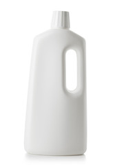 White plastic bottle with handle of cleaning product