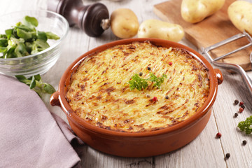 mashed potato with minced beef