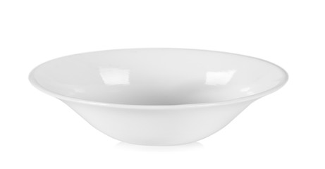 ceramic bowl on white background