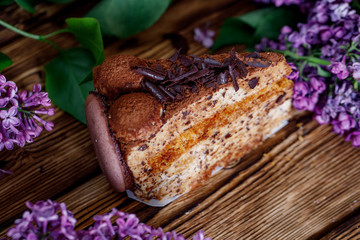 lilac sweets cake wood