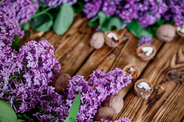 lilac sweets cake wood