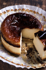 焼きたてのバスクチ－ズケ－キ