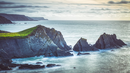 Atlantic coast in North Devon