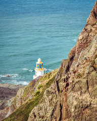 Lighthouse on the cliff edge