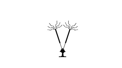 Logo if fragrance stick on white