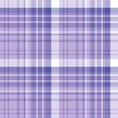 Seamless pattern in summer violet and white colors for plaid, fabric, textile, clothes, tablecloth and other things. Vector image.