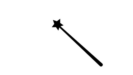Wand Magic stick icon vector template.