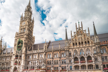 Fototapeta premium MUNICH, GERMANY - June 25, 2018: Mary's Square (Our Lady's Square) in Munich, Germany