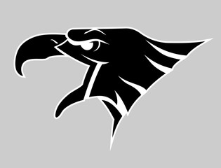 Eagle Head Symbol, Mascot Silhouette