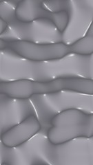 Graphic illustration - liquid pattern dark gray color. Modern abstract background. Design wallpaper. 3D illustration