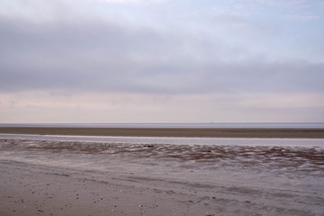 The harsh White sea. Cold summer day on Yagry island, Severodvinsk
