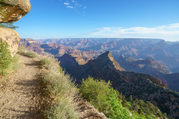Fototapeta premium hiking the grandview trail at the south rim of grand canyon in arizona,usa