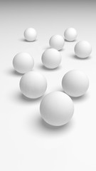 White abstract background. Lowpoly backdrop. Crumpled paper. 3D illustration