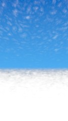 Blue sky background with white clouds. Cumulus white clouds in the clear blue sky in the morning. 3D illustration