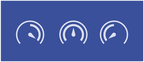 Colorful Info-graphic gauge element. Vector illustration. Speedometer icon or sign with arrow.