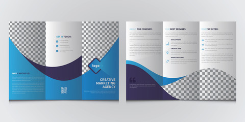Corporate Business Trifold Brochure Template, Brochure Design