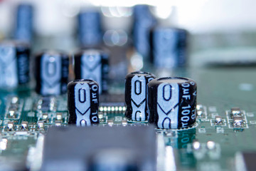 integrated circuit with blue components