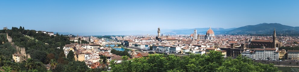 Fototapeta na wymiar Aerial view of Firenze