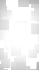 White abstract background. Misty backdrop with grey squares. 3D illustration