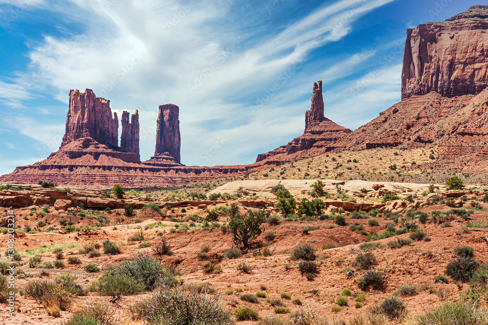 Canvas Prints Monuments North of Monument Valley Eagle Mesa Navajo Nation Utah USA 