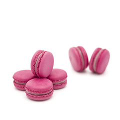 Pink Macaroon on a white background