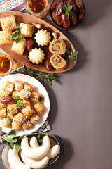 assorted of baklava, arabian pastries