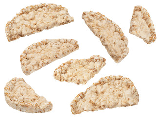 cereal bread rolls isolated on white