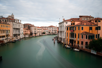 roads and canals in venice italy without crowds in dull weather