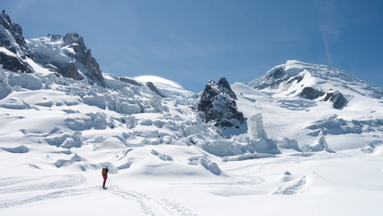 Mont blanc north face on skis