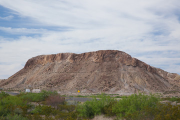 Fototapeta premium Mountain in the desert of Big Bend National Park