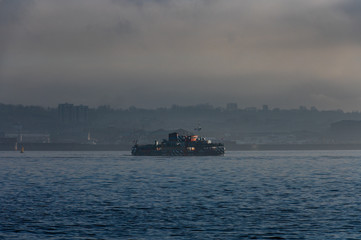 Fog over the River Mersey