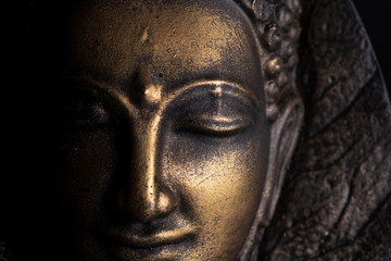 Fototapeta na wymiar Head of Buddha image used as amulets of Buddhism religion.