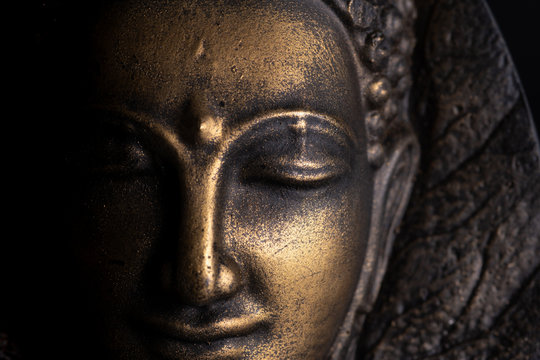Head of Buddha image used as amulets of Buddhism religion.