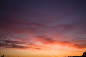 Cielo al atardecer